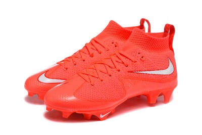 Men's Nike Magista Obra FG Firm Ground High-Tops Football Boots - Red/Vibrant Red/Flame Red