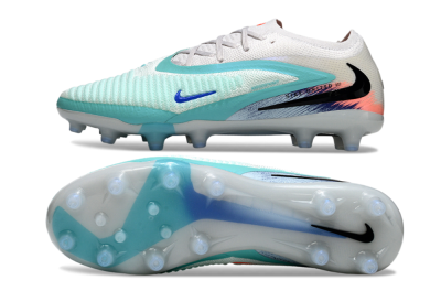 Men's Nike Phantom 6 Elite Low AG Artificial Grass Low-Tops Football Boots - Aqua/Ocean Breeze/Sunset Glow