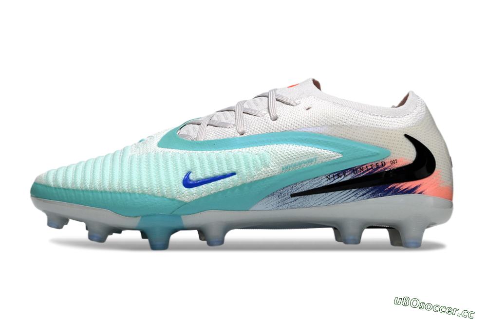 Men's Nike Phantom 6 Elite Low AG Artificial Grass Low-Tops Football Boots - Aqua/Ocean Breeze/Sunset Glow 0