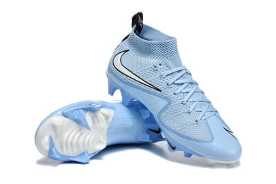 Men's Nike Magista Obra FG Firm Ground High-Tops Football Boots - Sky/Frosted Blue/Icy Blue