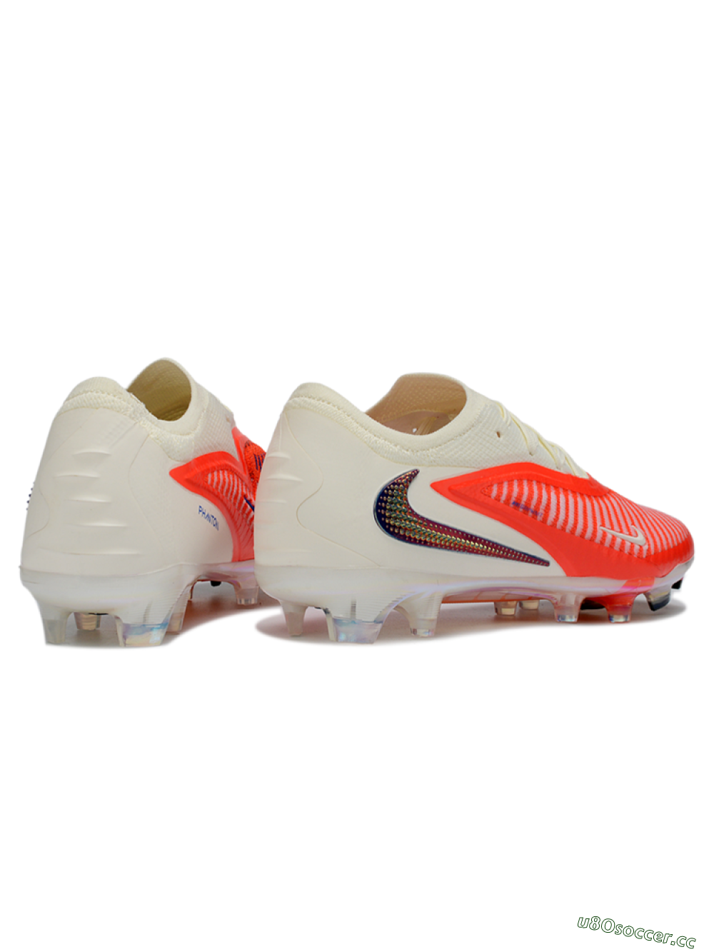 Unisex Nike Phantom 6 Elite Low FG Firm Ground Low-Tops Football Boots - Red/Coral Burst/White 6