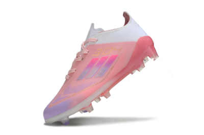 Kids Adidas F50 Elite FG Firm Ground Low-Tops Football Boots - Pink/Blush Pink/Soft Lavender