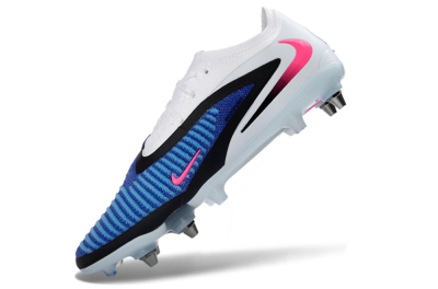 Men's Nike Phantom 6 Elite Low SG Soft Ground Low-Tops Football Boots - Blue/Electric Blue/Neon Pink