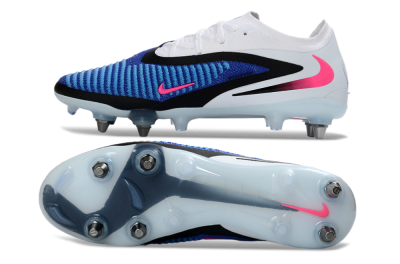 Men's Nike Phantom 6 Elite Low SG Soft Ground Low-Tops Football Boots - Blue/Electric Blue/Neon Pink