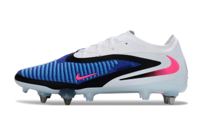 Men's Nike Phantom 6 Elite Low SG Soft Ground Low-Tops Football Boots - Blue/Electric Blue/Neon Pink