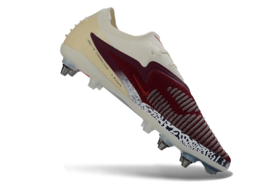 Men's Nike Phantom 6 Elite Low SG Soft Ground Low-Tops Football Boots - Crimson/Ivory/Jet Black