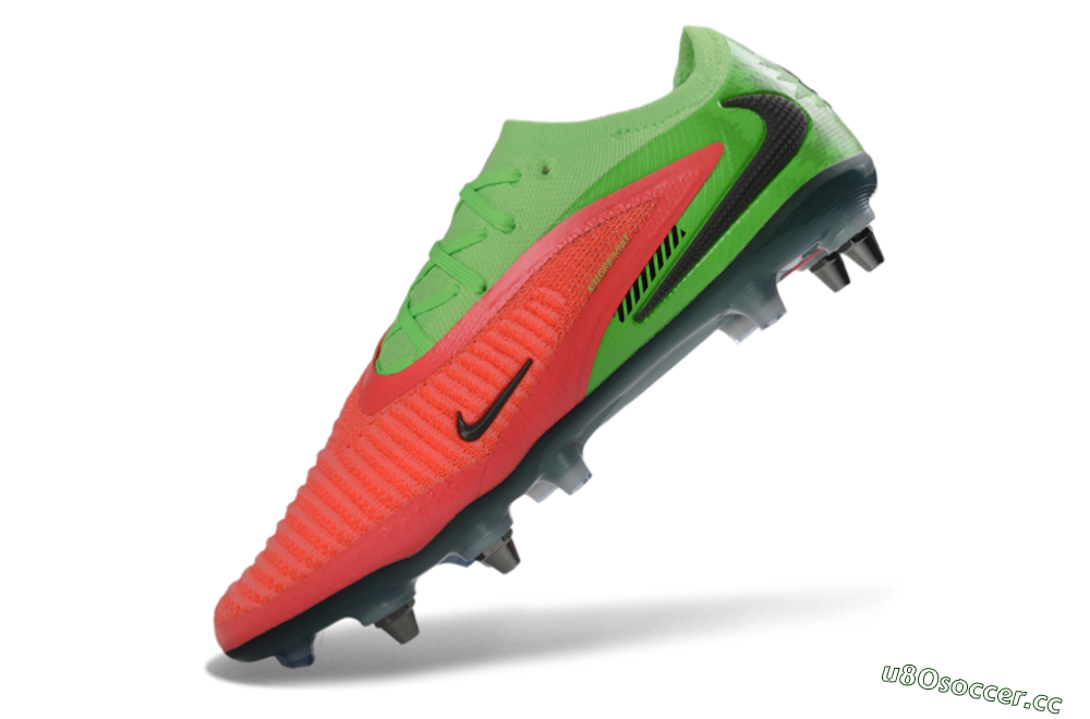 Men's Nike Phantom 6 Elite Low SG Soft Ground Low-Tops Football Boots - Green/Neon Green/Flame Orange 5