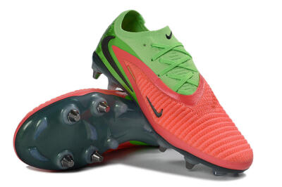 Men's Nike Phantom 6 Elite Low SG Soft Ground Low-Tops Football Boots - Green/Neon Green/Flame Orange