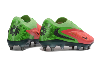 Men's Nike Phantom 6 Elite Low SG Soft Ground Low-Tops Football Boots - Green/Neon Green/Flame Orange