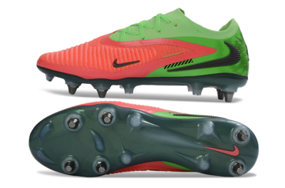 Men's Nike Phantom 6 Elite Low SG Soft Ground Low-Tops Football Boots - Green/Neon Green/Flame Orange