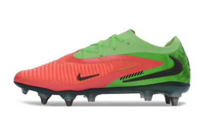 Men's Nike Phantom 6 Elite Low SG Soft Ground Low-Tops Football Boots - Green/Neon Green/Flame Orange
