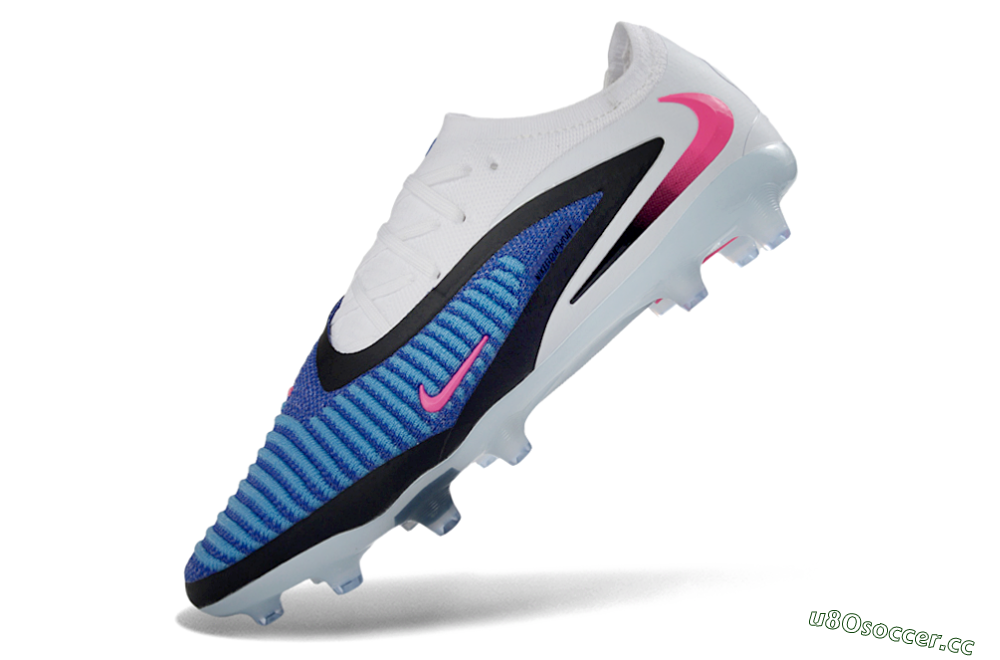 Men's Nike Phantom 6 Elite Low AG Artificial Grass Low-Tops Football Boots - Blue/Electric Blue/Neon Pink 5