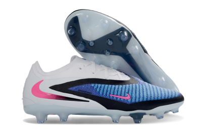 Men's Nike Phantom 6 Elite Low AG Artificial Grass Low-Tops Football Boots - Blue/Electric Blue/Neon Pink