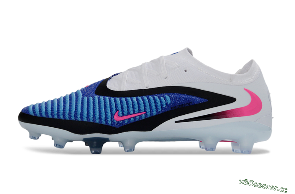 Men's Nike Phantom 6 Elite Low AG Artificial Grass Low-Tops Football Boots - Blue/Electric Blue/Neon Pink 0
