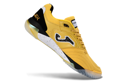 Men's Joma Top Flex IC Indoor & Futsal Low-Tops Football Shoes - Yellow/Black/White