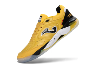 Men's Joma Top Flex IC Indoor & Futsal Low-Tops Football Shoes - Yellow/Black/White