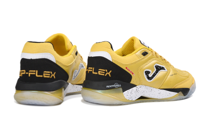 Men's Joma Top Flex IC Indoor & Futsal Low-Tops Football Shoes - Yellow/Black/White