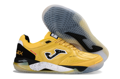 Men's Joma Top Flex IC Indoor & Futsal Low-Tops Football Shoes - Yellow/Black/White