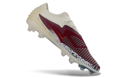 Men's Nike Phantom 6 Elite Low AG Artificial Grass Low-Tops Football Boots - Crimson/Cream/Deep Blue