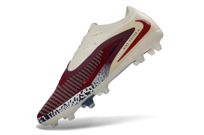 Men's Nike Phantom 6 Elite Low AG Artificial Grass Low-Tops Football Boots - Crimson/Cream/Deep Blue