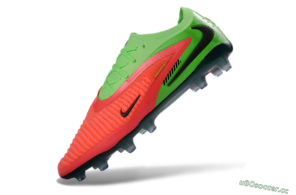 Men's Nike Phantom 6 Elite Low AG Artificial Grass Low-Tops Football Boots - Pink/Neon Green/Black 5