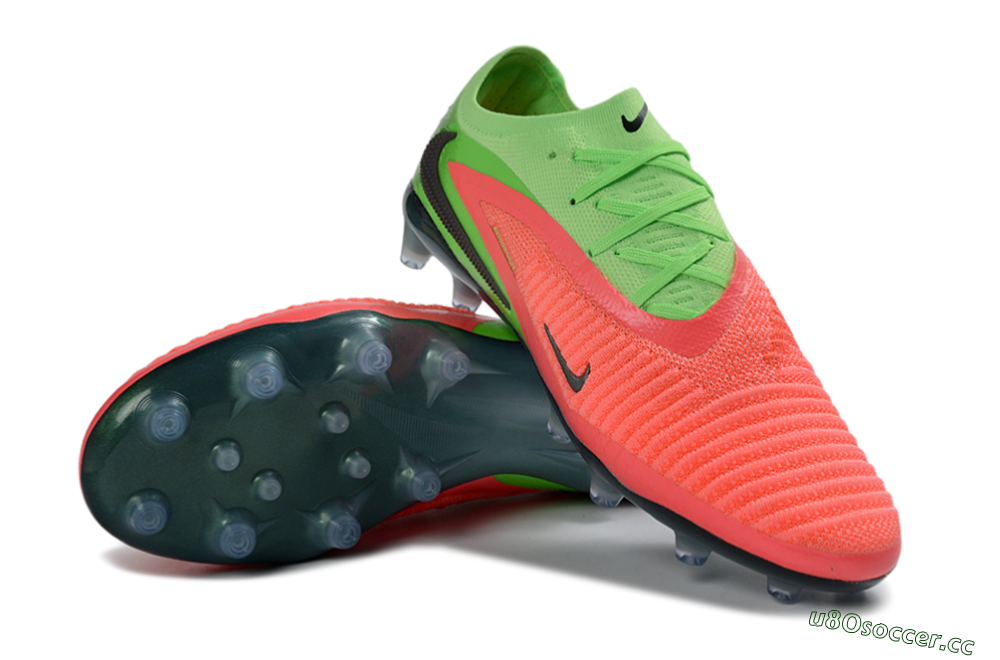 Men's Nike Phantom 6 Elite Low AG Artificial Grass Low-Tops Football Boots - Pink/Neon Green/Black 3