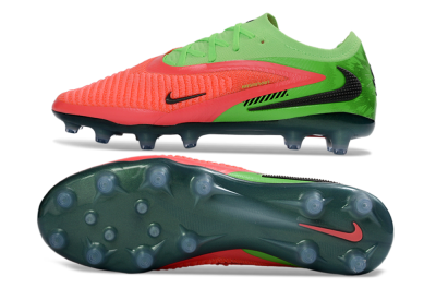 Men's Nike Phantom 6 Elite Low AG Artificial Grass Low-Tops Football Boots - Pink/Neon Green/Black