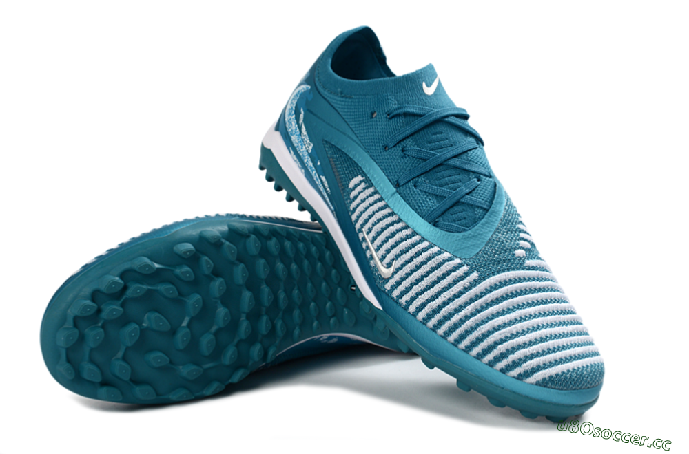 Unisex Nike Phantom 6 Elite Low TF Artificial Turf Low-Tops Football Shoes - Aqua/Ocean Breeze/Deep Teal 3