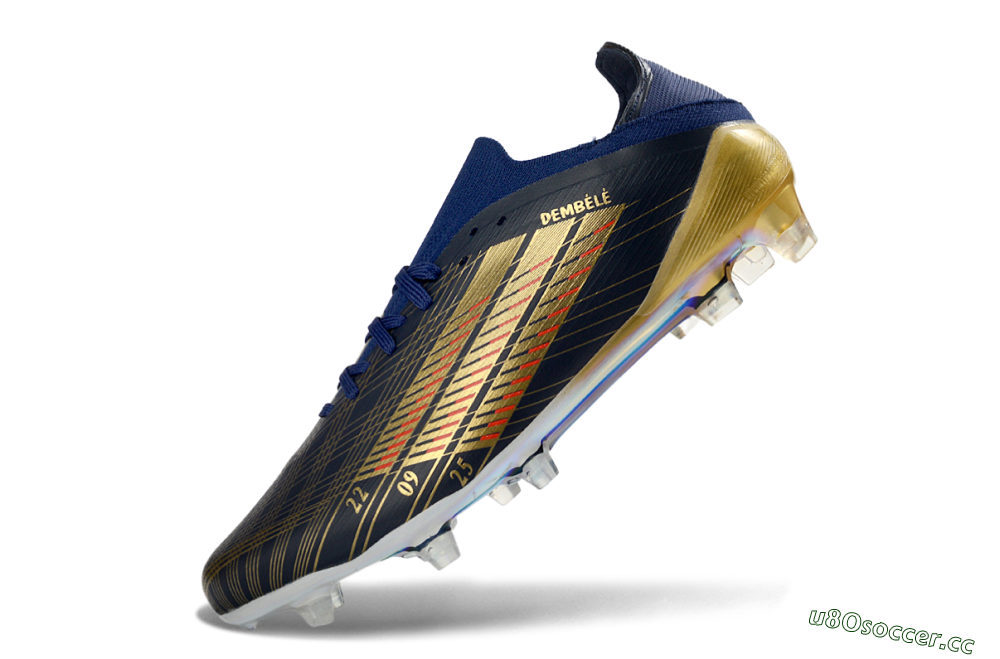 Men's Adidas F50 Elite FG Firm Ground Low-Tops Football Boots - Navy/Gold/Red 5