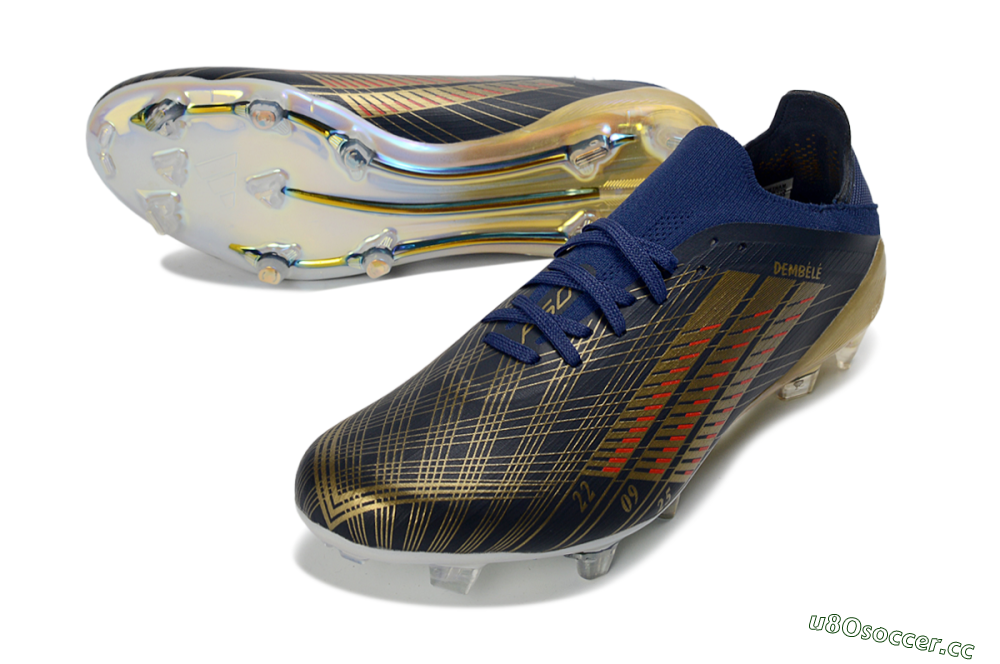 Men's Adidas F50 Elite FG Firm Ground Low-Tops Football Boots - Navy/Gold/Red 3