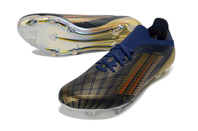 Men's Adidas F50 Elite FG Firm Ground Low-Tops Football Boots - Navy/Gold/Red