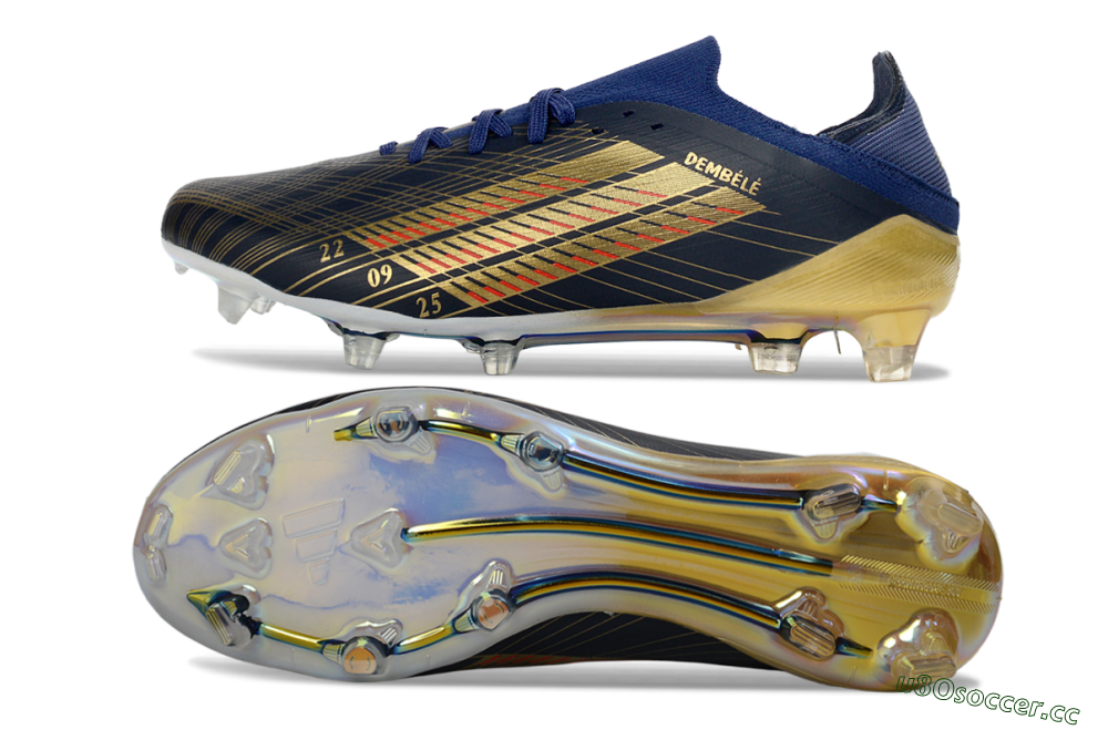 Men's Adidas F50 Elite FG Firm Ground Low-Tops Football Boots - Navy/Gold/Red 1