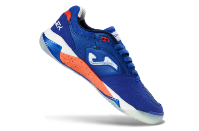 Men's Joma Top Flex IC Indoor & Futsal Low-Tops Football Shoes - Blue/Electric Orange/Deep Blue
