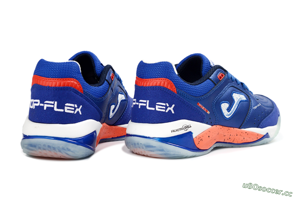 Men's Joma Top Flex IC Indoor & Futsal Low-Tops Football Shoes - Blue/Electric Orange/Deep Blue 6