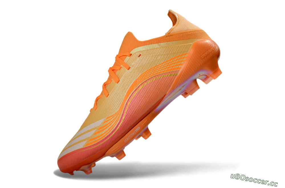 Men's Adidas F50 Elite Lightstrike Pro FG Firm Ground Low-Tops Football Boots - Orange/Sunset Glow/Solar Flare 5