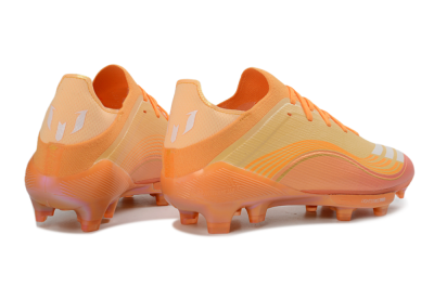 Men's Adidas F50 Elite Lightstrike Pro FG Firm Ground Low-Tops Football Boots - Orange/Sunset Glow/Solar Flare