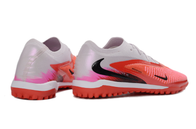 Unisex Nike Phantom 6 Elite Low TF Artificial Turf Low-Tops Football Shoes - Red/Bright Coral/Soft Gray