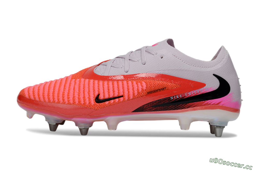 Men's Nike Phantom 6 Elite Low SG Soft Ground Low-Tops Football Boots - Pink/Bright Coral/White 0
