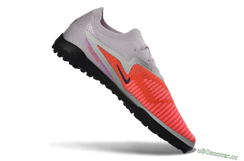 Unisex Nike Phantom 6 Elite Low TF Artificial Turf Low-Tops Football Shoes - Orange/Vibrant Coral/Soft Lilac 4