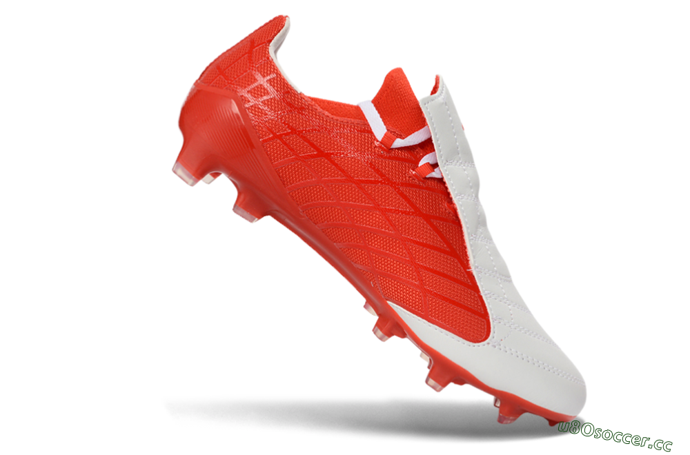 Men's Adidas F50 Elite FG Firm Ground Low-Tops Football Boots - Red/Bright Red/White 4