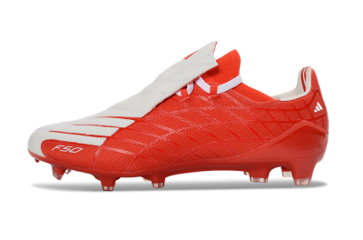 Men's Adidas F50 Elite FG Firm Ground Low-Tops Football Boots - Red/Bright Red/White