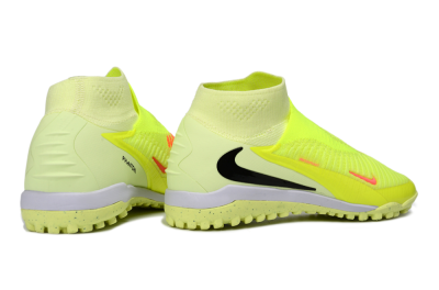 Men's Nike Phantom 6 Elite High TF Artificial Turf High-Tops Football Shoes - Yellow/Electric Neon/Black