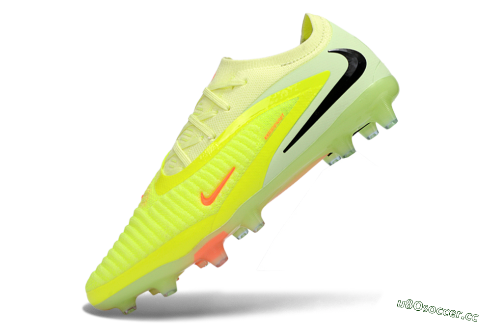 Men's Nike Phantom 6 Elite Low AG Artificial Grass Low-Tops Football Boots - Yellow/Fluorescent Yellow/Neon Pink 5