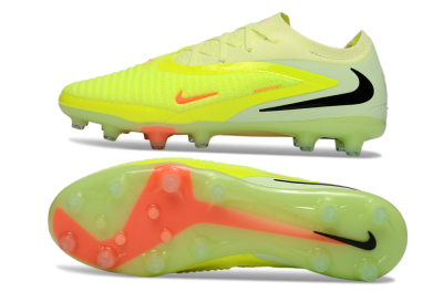 Men's Nike Phantom 6 Elite Low AG Artificial Grass Low-Tops Football Boots - Yellow/Fluorescent Yellow/Neon Pink