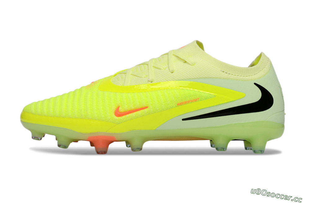 Men's Nike Phantom 6 Elite Low AG Artificial Grass Low-Tops Football Boots - Yellow/Fluorescent Yellow/Neon Pink 0