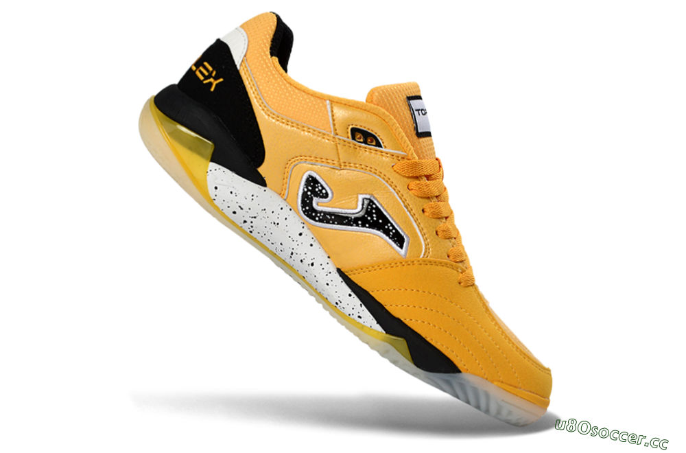 Men's Joma Top Flex IC Indoor & Futsal Low-Tops Football Shoes - Yellow/Bright Lemon/Sleek Black 4
