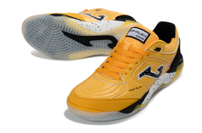 Men's Joma Top Flex IC Indoor & Futsal Low-Tops Football Shoes - Yellow/Bright Lemon/Sleek Black