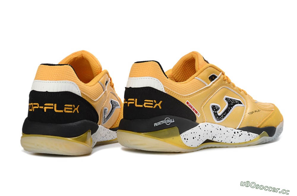 Men's Joma Top Flex IC Indoor & Futsal Low-Tops Football Shoes - Yellow/Bright Lemon/Sleek Black 6