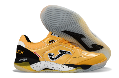 Men's Joma Top Flex IC Indoor & Futsal Low-Tops Football Shoes - Yellow/Bright Lemon/Sleek Black