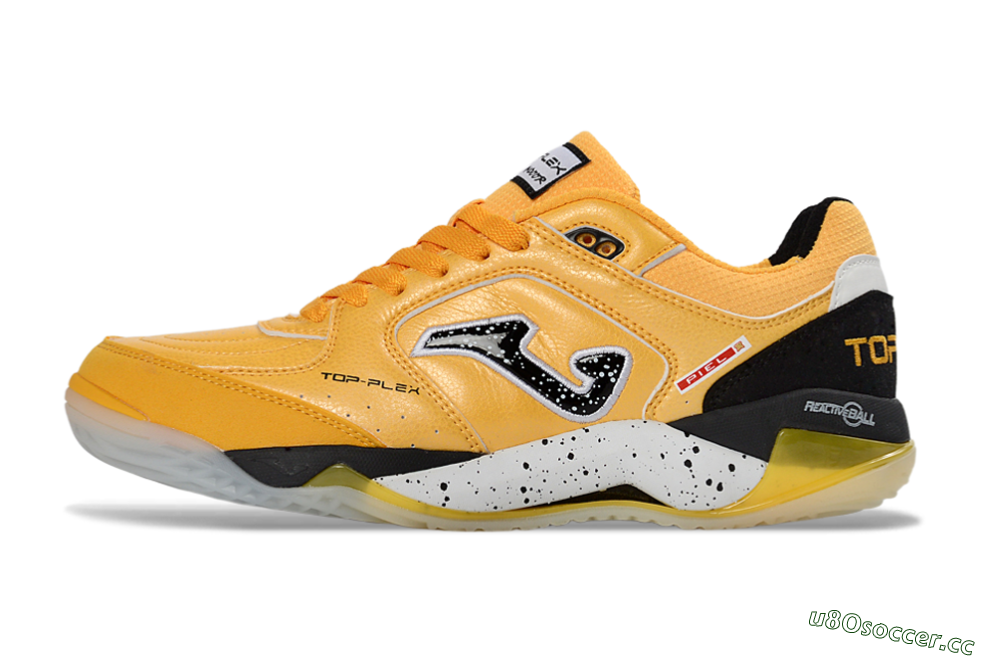 Men's Joma Top Flex IC Indoor & Futsal Low-Tops Football Shoes - Yellow/Bright Lemon/Sleek Black 0